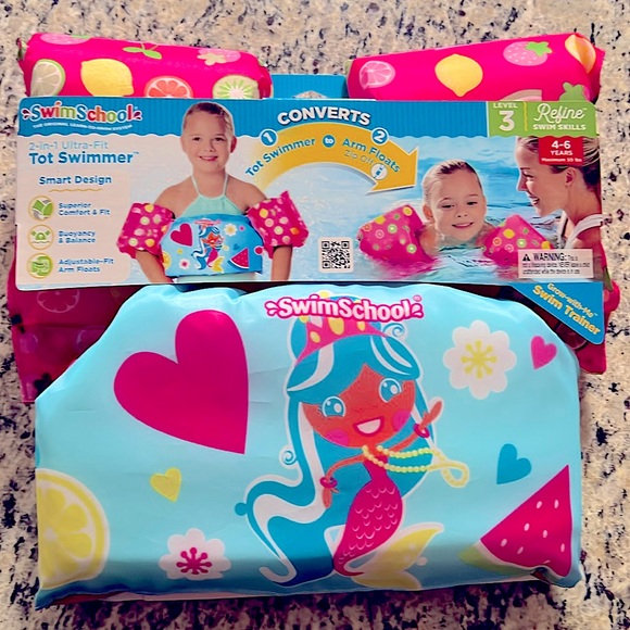 SwimSchool 2-in-1 Mermaid Training Vest Ages 4-6 NWT - Picture 1 of 6